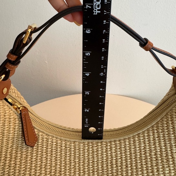 FENDI *NEW* Fendigraphy Raffia & Leather Bag with Dust Bag - Picture 16 of 17